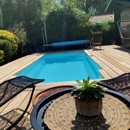 Piscine Chauffee & Sur Le Bassin D Arcachon - Proche Et Ocean بيت للعطل *