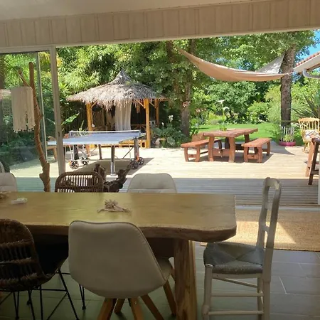 Maison Boheme Piscine Chauffee Et Spa Sur Le Bassin D Arcachon - Au Calme *