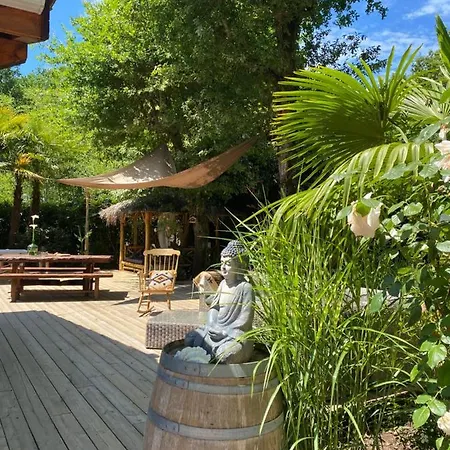 Maison Boheme Piscine Chauffee Et Spa Sur Le Bassin D Arcachon - Au Calme * Lanton