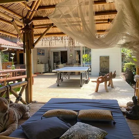 Holiday home Maison Boheme Piscine Chauffee Et Spa Sur Le Bassin D Arcachon - Au Calme Lanton